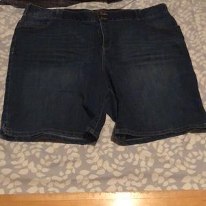 Denim shorts longer length